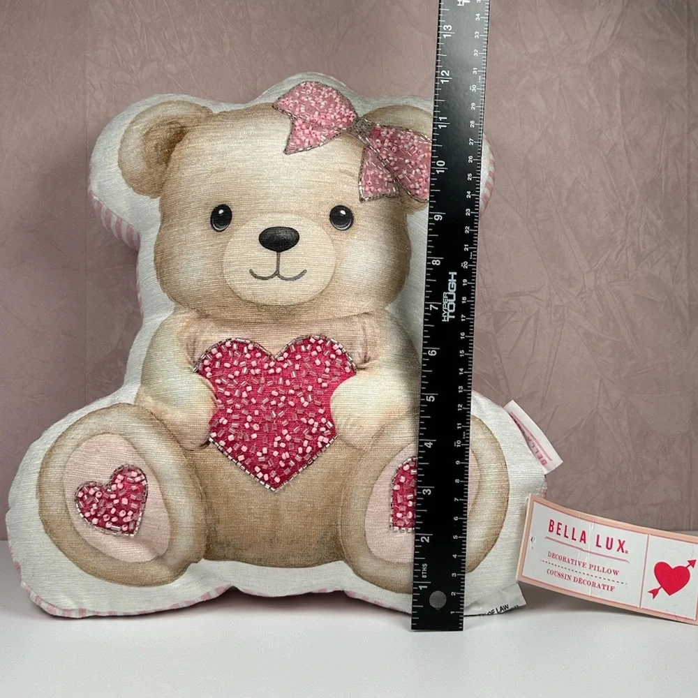 Bella Lux Valentine’s Teddy Bear Pillow